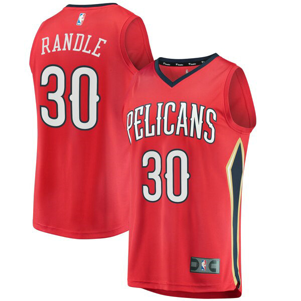 Maillot New Orleans Pelicans Homme Julius Randle 30 Statement Edition Rouge